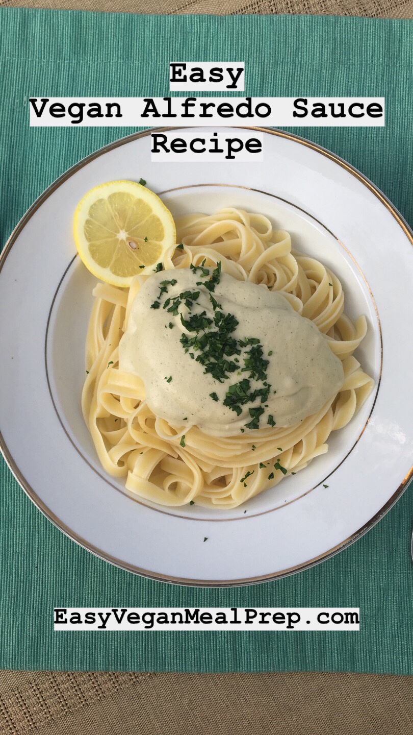 Easy vegan Alfredo sauce recipe - EasyVeganMealPrep.com