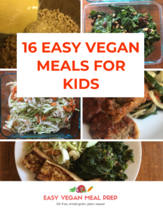 Easy Vegan Meals for Kids [PDF printable recipes]