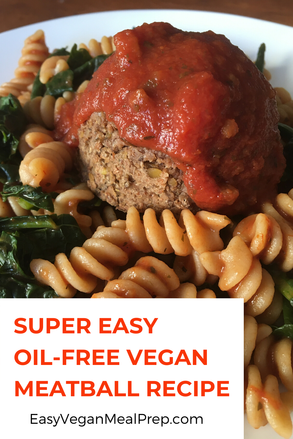 Oil-free vegan meatball recipe - easyveganmealprep.com