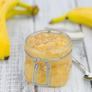 Substitute for coconut oil: Mashed Banana