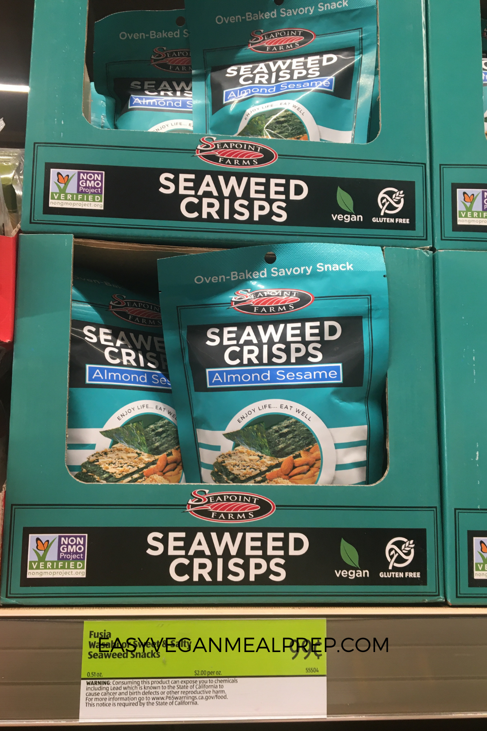 Seaweed crisps at Aldi.