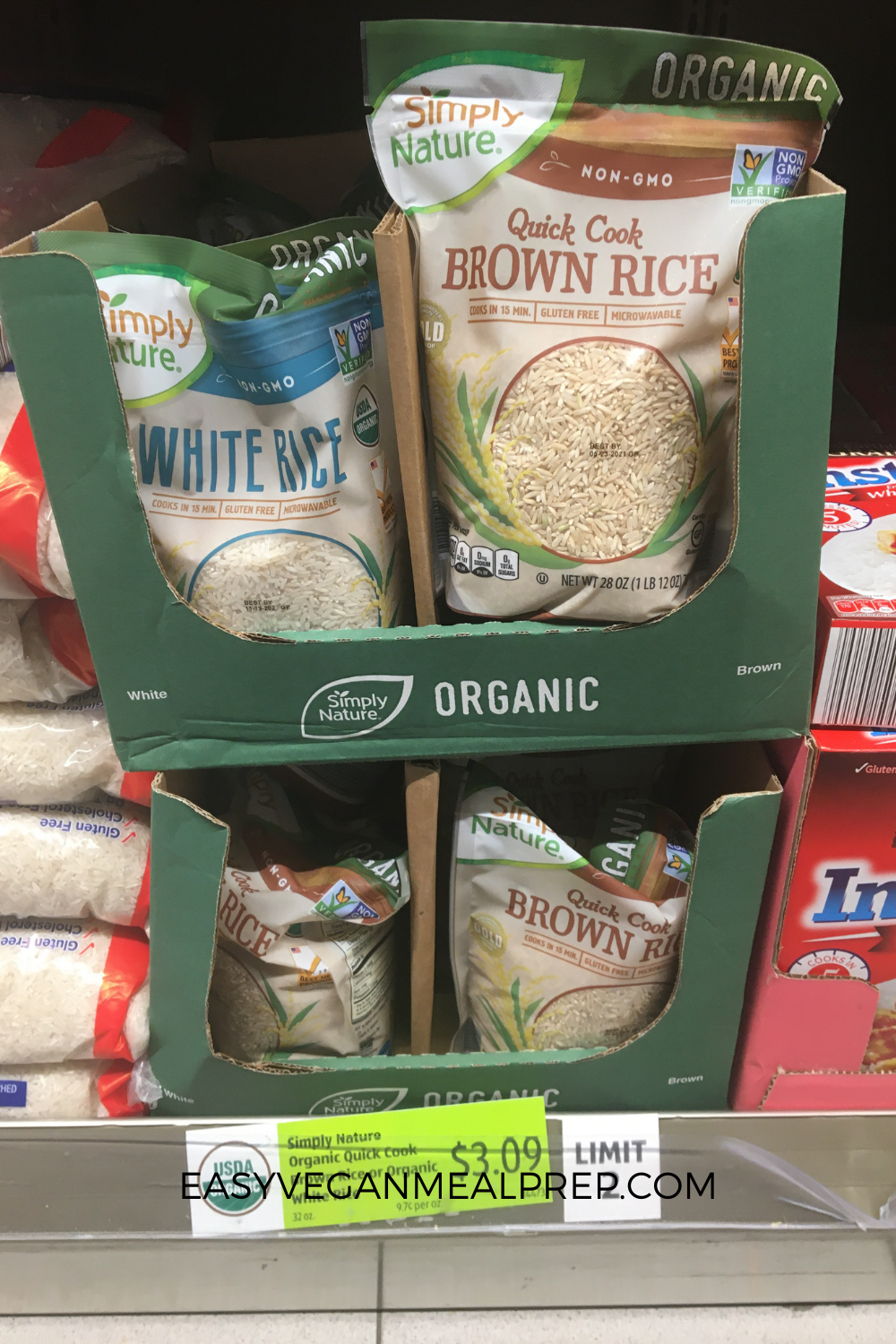 Quick cook organic non-gmo brown rice.