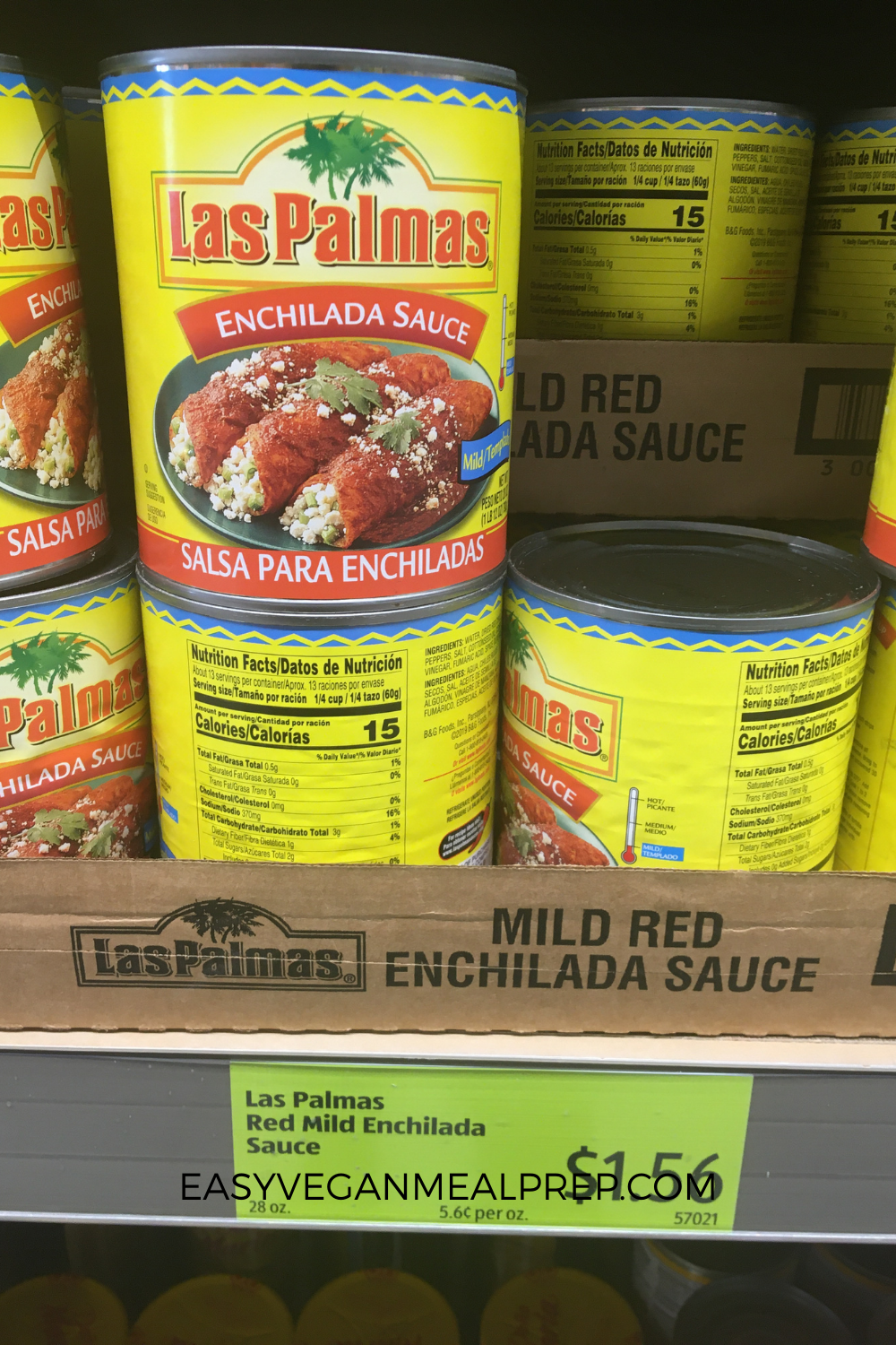 Vegan enchilada sauce at Aldi