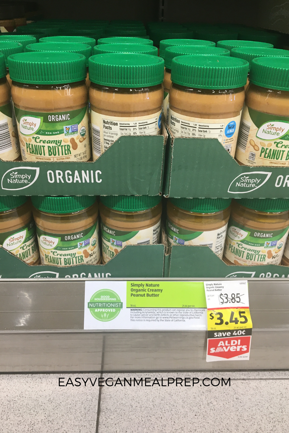 Organic peanut butter.