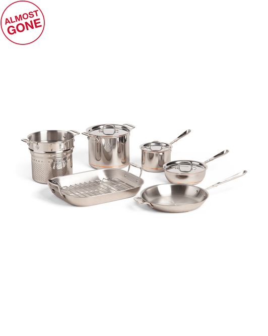 Save $1000 on All Clad copper core cookware sets at TJ Maxx