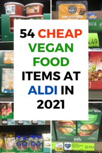 Cheap vegan Aldi food items