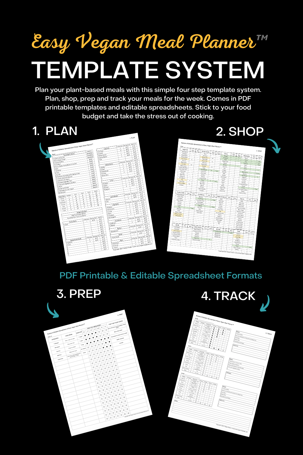 Easy Vegan Meal Planner Template System