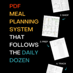 Daily Dozen Meal Plan PDF Planner