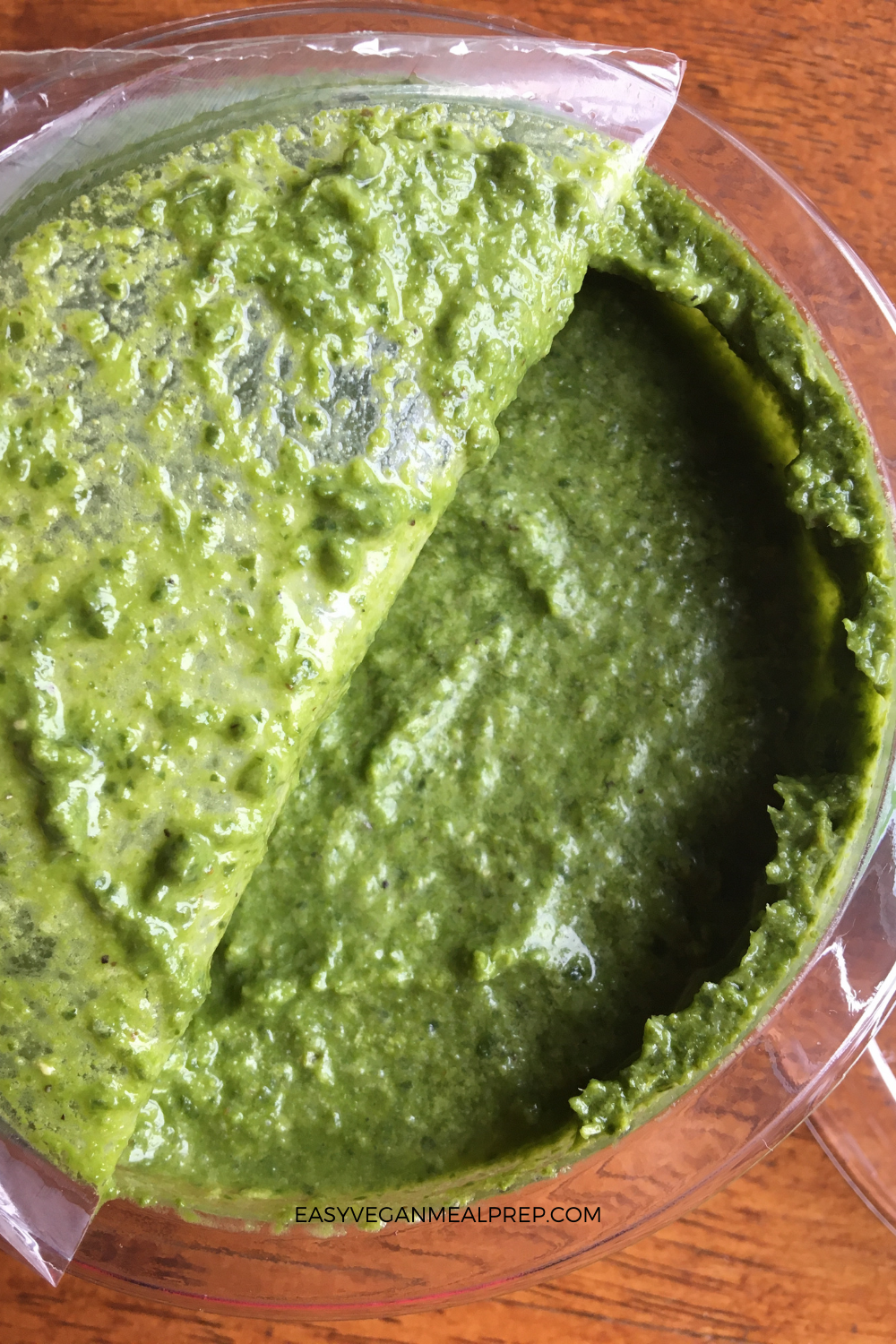 Use Trader Joes Vegan Pesto as a quick and easy vegan sauce