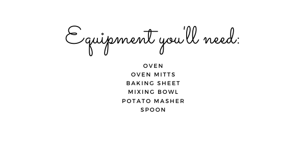 Equipment you'll need.