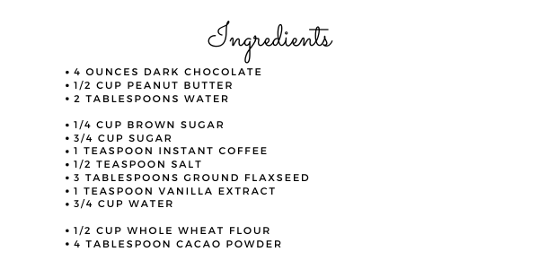 Vegan fudge brownie recipe ingredients without butter or oil