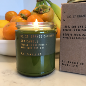 Photo of PF Candle Company Vegan Soy Orange Cardamom Scent.